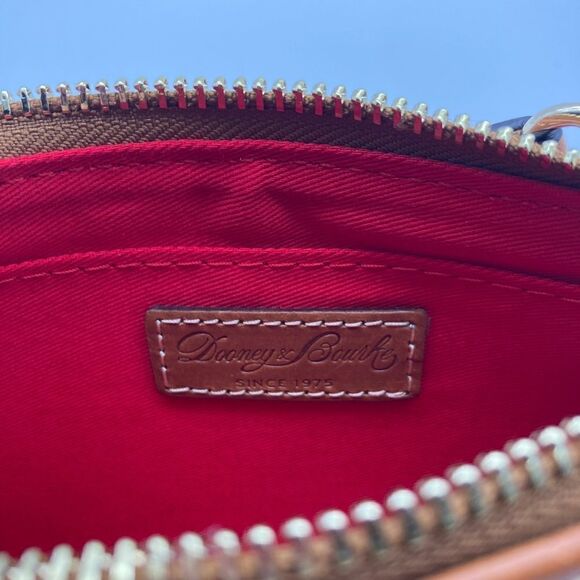 NWT Dooney & Bourke Tartan Large Zip Wristlet Red Color - Picture 6 of 11